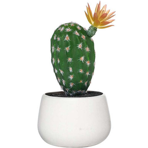 cactus artificiel fleuri