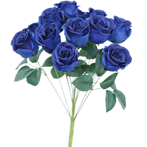 acheter roses bleues artificielles
