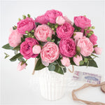 bouquet de fleurs pivoine rose