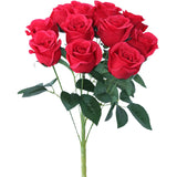 bouquet de rose rouge artificielle