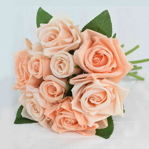 bouquet de roses anciennes artificielles
