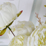 bouquet pivoine blanche artificielle