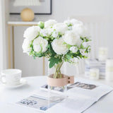 bouquet pivoine blanche artificielle