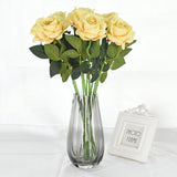 bouquet rose jaune artificiel