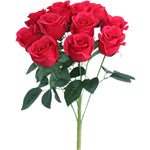 bouquet rose rouge artificielle
