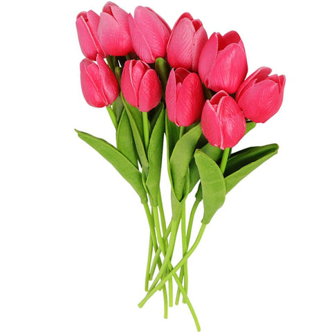 bouquet tulipes roses