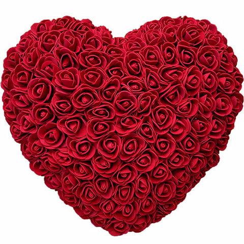 coeur en rose rouge