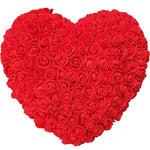coeur en roses rouges