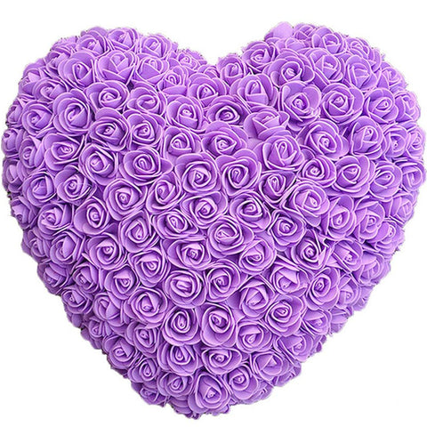 coeur violet et rose