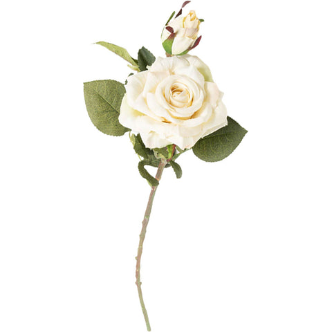 fleur artificielle rose blanche