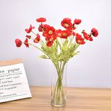fleurs artificielles coquelicots rouge