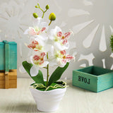 fleurs artificielle orchidées pour décoration mariage en tissus