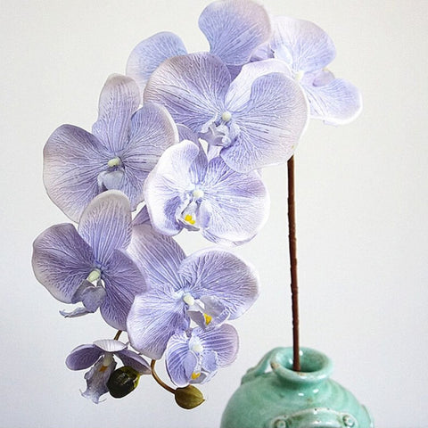 orchidée artificielle bleu