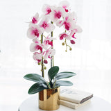 orchidée artificielle en pot haut de gamme
