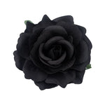 rose artificielle noire