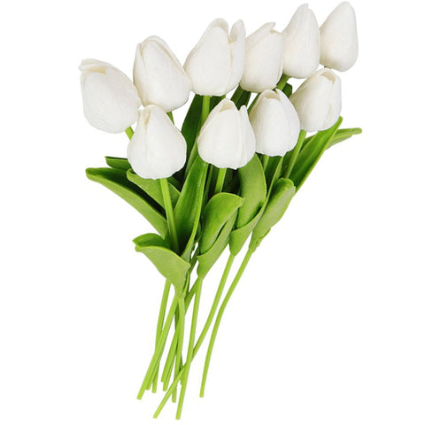 tulipe blanche artificielle